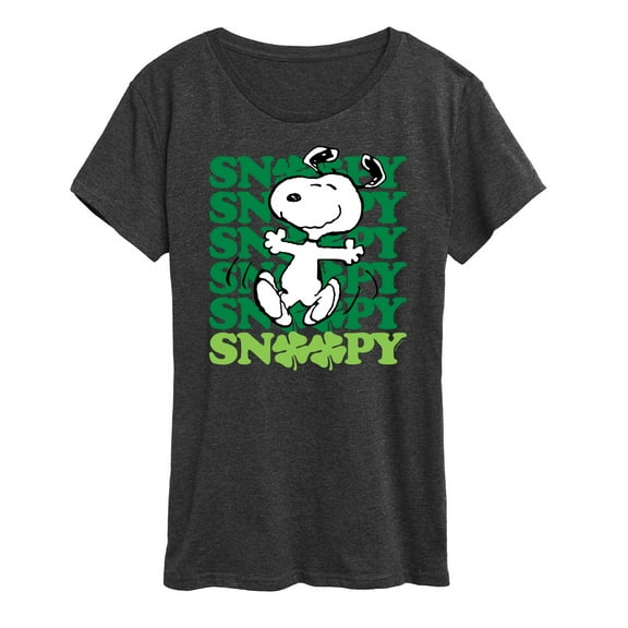 Peanuts - Snoopy Clover Dance - Women's Short Sleeve Graphic T-Shirt