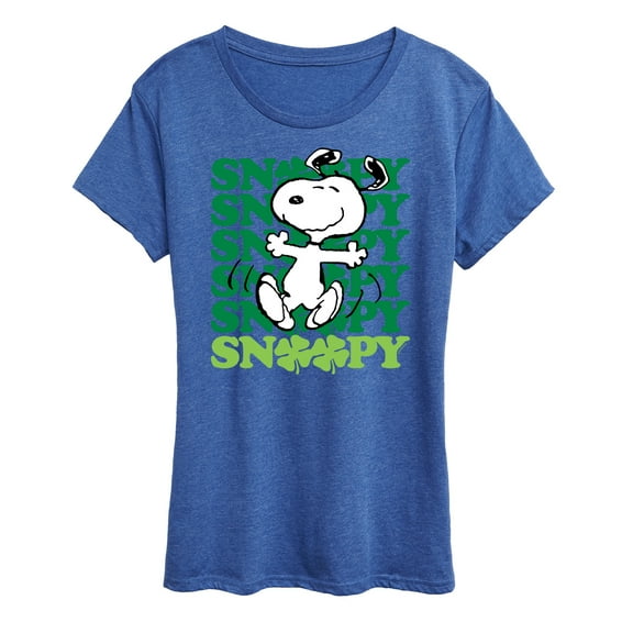 Peanuts - Snoopy Clover Dance - Women's Short Sleeve Graphic T-Shirt