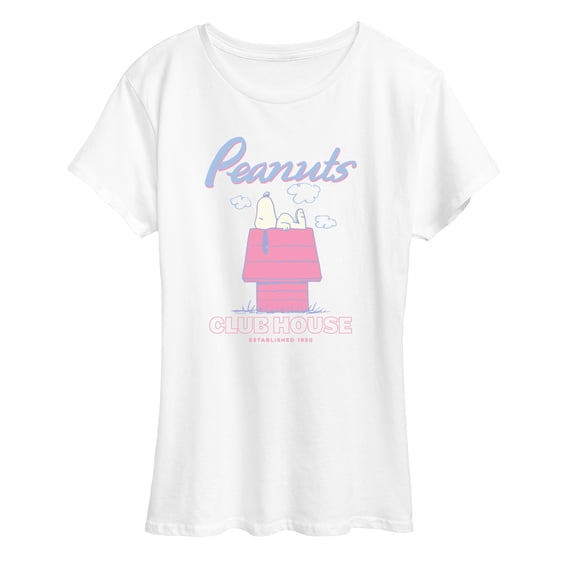 Peanuts - Snoopy Club House Women's Short Sleeve Graphic T-Shirt