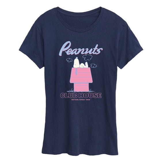 Peanuts - Snoopy Club House Women's Short Sleeve Graphic T-Shirt