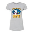 thumbnail image 1 of Peanuts - Snoopy Come In For A Bite - Juniors Fitted Graphic T-Shirt, 1 of 6