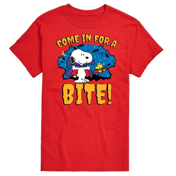 Peanuts - Snoopy Come In For A Bite - Men's Short Sleeve Graphic T-Shirt