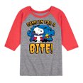thumbnail image 1 of Peanuts - Snoopy Come In For A Bite - Toddler & Youth Raglan Graphic T-Shirt, 1 of 7