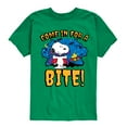 thumbnail image 1 of Peanuts - Snoopy Come In For A Bite - Toddler & Youth Short Sleeve Graphic T-Shirt, 1 of 6