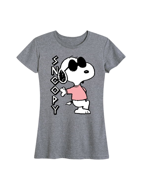 - Snoopy Cool Women's Short Sleeve Graphic T-Shirt
