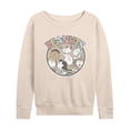 thumbnail image 1 of Peanuts - Snoopy Crew - Women's French Terry Long Sleeve Pullover, 1 of 5
