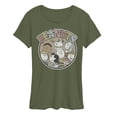 thumbnail image 1 of Peanuts - Snoopy Crew - Women's Short Sleeve Graphic T-Shirt, 1 of 4