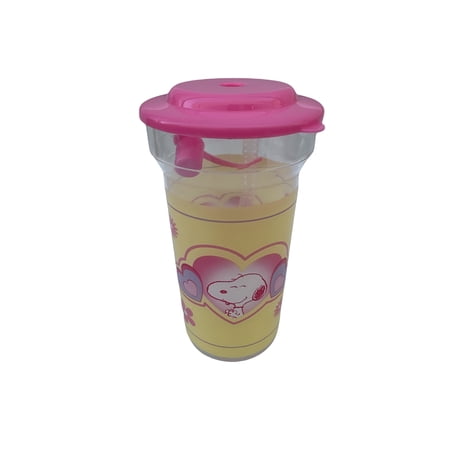 Peanuts Snoopy Cup - Pink and Yellow Snoopy Love Cup