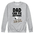 thumbnail image 1 of Peanuts - Snoopy Dad Can Fix It - Men's Crew Neck Fleece Pullover, 1 of 6