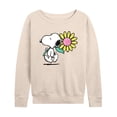 thumbnail image 1 of Peanuts - Snoopy Daisy - Women's French Terry Long Sleeve Pullover, 1 of 5
