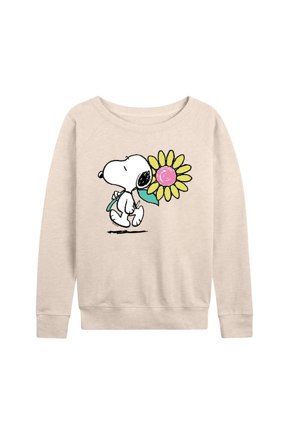 - Snoopy Daisy - Women's French Terry Long Sleeve Pullover