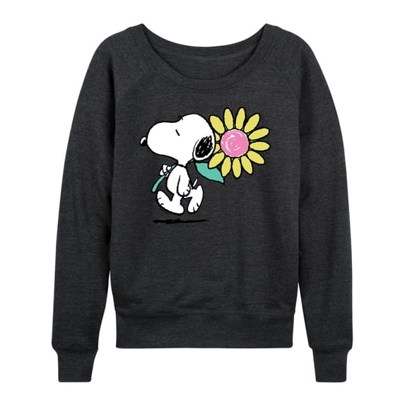 Peanuts - Snoopy Daisy - Women's French Terry Long Sleeve Pullover