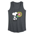 thumbnail image 1 of Peanuts - Snoopy Daisy - Women's Racerback Graphic Tank, 1 of 5