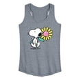 thumbnail image 1 of Peanuts - Snoopy Daisy - Women's Racerback Graphic Tank, 1 of 4