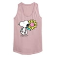 thumbnail image 1 of Peanuts - Snoopy Daisy - Women's Racerback Graphic Tank, 1 of 5
