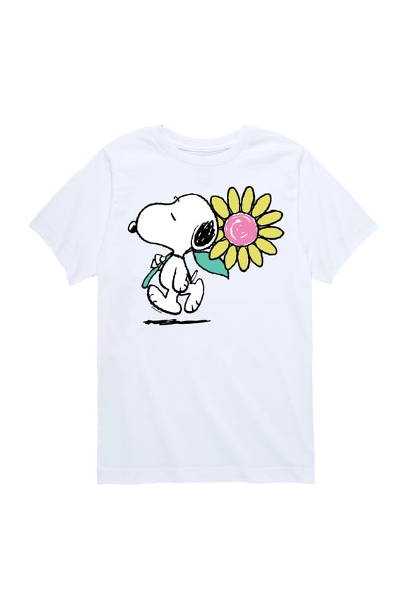 - Snoopy Daisy - Youth Boys Short Sleeve Graphic T-Shirt
