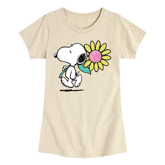 Peanuts - Snoopy Daisy - Youth Girls Fitted Short Sleeve T-Shirt