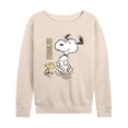 thumbnail image 1 of Peanuts - Snoopy Dance - Women's French Terry Long Sleeve Pullover, 1 of 5