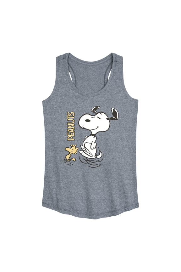 - Snoopy Dance - Women's Racerback Graphic Tank