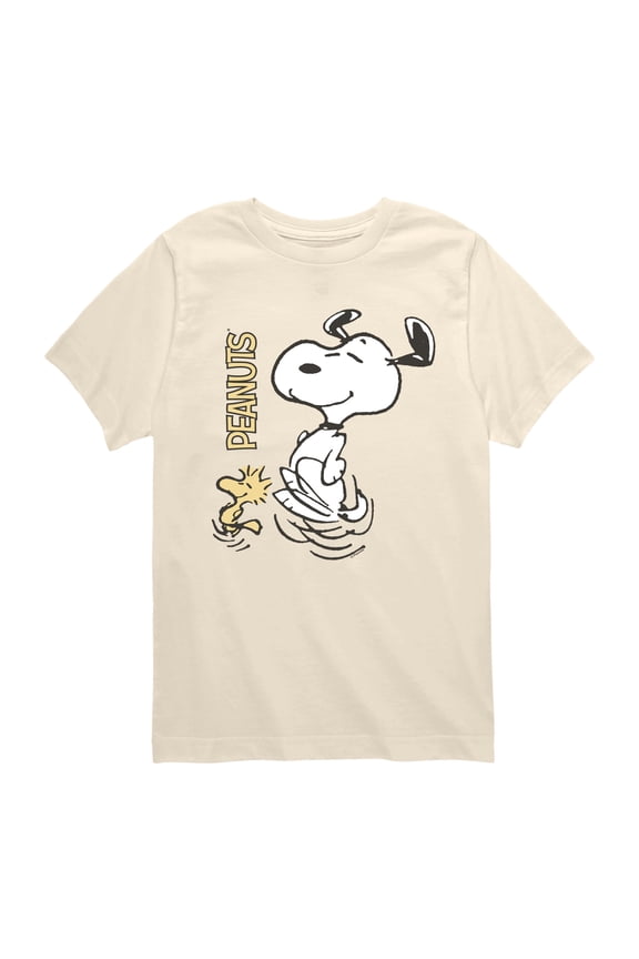 - Snoopy Dance - Youth Boys Short Sleeve Graphic T-Shirt