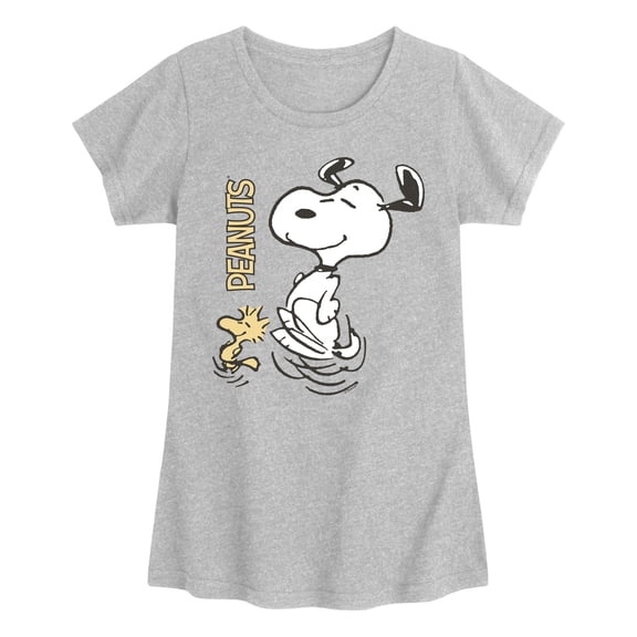 Peanuts - Snoopy Dance - Youth Girls Fitted Short Sleeve T-Shirt