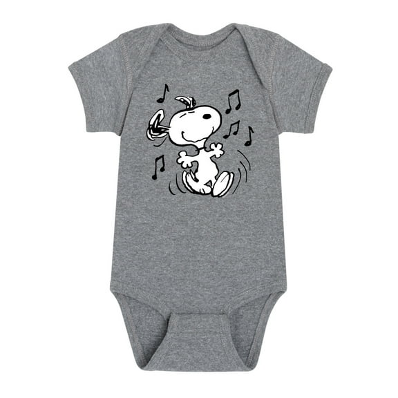 Peanuts - Snoopy Dancing Happily - Infant Baby One Piece