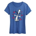 thumbnail image 1 of Peanuts - Snoopy Dancing Hearts - Women's Short Sleeve Graphic T-Shirt, 1 of 5