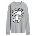 thumbnail image 1 of Peanuts - Snoopy Dancing - Men's Long Sleeve Graphic T-Shirt, 1 of 5