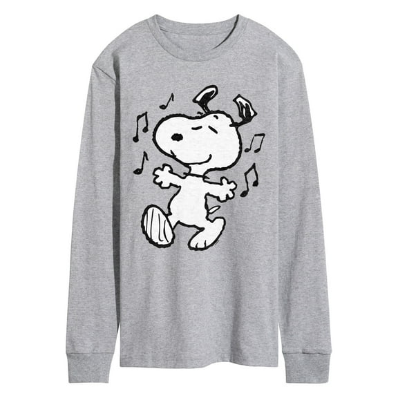 Peanuts - Snoopy Dancing - Men's Long Sleeve Graphic T-Shirt