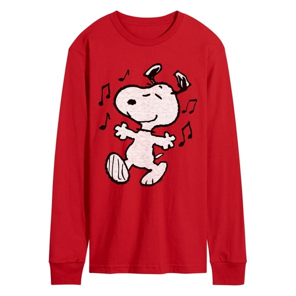 Peanuts - Snoopy Dancing - Men's Long Sleeve Graphic T-Shirt