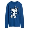 thumbnail image 1 of Peanuts - Snoopy Dancing - Men's Long Sleeve Graphic T-Shirt, 1 of 5