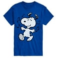 thumbnail image 1 of Peanuts - Snoopy Dancing - Men's Short Sleeve Graphic T-Shirt, 1 of 5