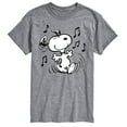 thumbnail image 1 of Peanuts - Snoopy Dancing - Men's Short Sleeve Graphic T-Shirt, 1 of 5