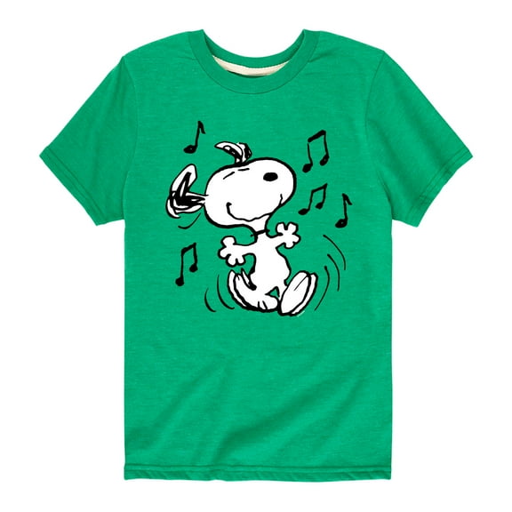 Peanuts - Snoopy Dancing  - Toddler And Youth Short Sleeve Graphic T-Shirt