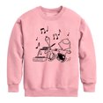 thumbnail image 1 of Peanuts - Snoopy Dancing - Toddler & Youth Crewneck Fleece Sweatshirt, 1 of 5