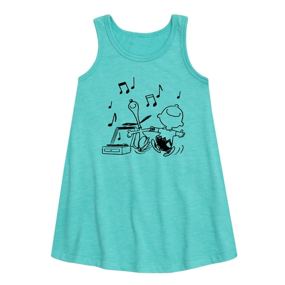 Peanuts - Snoopy Dancing - Toddler & Youth Girls A-line Dress