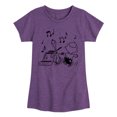 thumbnail image 1 of Peanuts - Snoopy Dancing - Toddler & Youth Girls Short Sleeve Graphic T-Shirt, 1 of 6