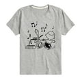 thumbnail image 1 of Peanuts - Snoopy Dancing - Toddler & Youth Short Sleeve Graphic T-Shirt, 1 of 6