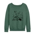 thumbnail image 1 of Peanuts - Snoopy Dancing - Women's Lightweight French Terry Long Sleeve Shirt, 1 of 6