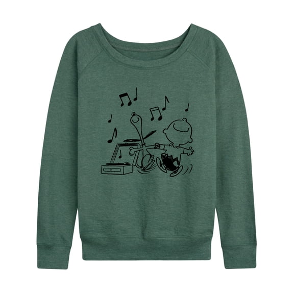 Peanuts - Snoopy Dancing - Women's Lightweight French Terry Long Sleeve Shirt
