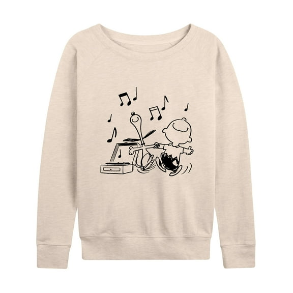 Peanuts - Snoopy Dancing - Women's Lightweight French Terry Long Sleeve Shirt