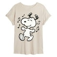 thumbnail image 1 of Peanuts - Snoopy Dancing - Women's Oversized Graphic T-Shirt, 1 of 5