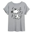 thumbnail image 1 of Peanuts - Snoopy Dancing  - Women's Oversized T-Shirt, 1 of 6