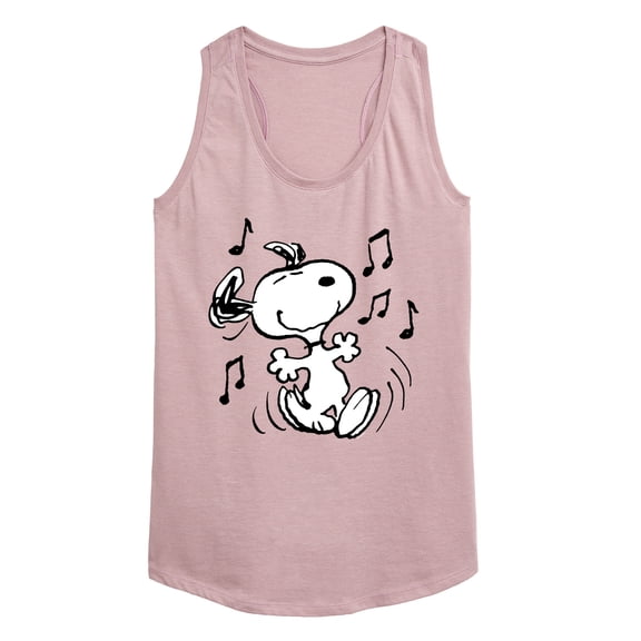 Peanuts - Snoopy Dancing - Women's Racerback Graphic Tank