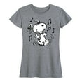 thumbnail image 1 of Peanuts - Snoopy Dancing - Women's Short Sleeve Graphic T-Shirt, 1 of 5
