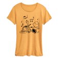 thumbnail image 1 of Peanuts - Snoopy Dancing - Women's Short Sleeve Graphic T-Shirt, 1 of 7
