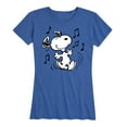 thumbnail image 1 of Peanuts - Snoopy Dancing - Women's Short Sleeve Graphic T-Shirt, 1 of 5
