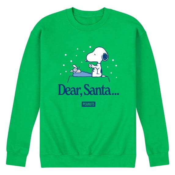 Peanuts - Snoopy Dear Santa - Men's Crew Fleece Sweatshirt