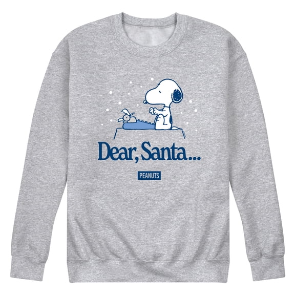 Peanuts - Snoopy Dear Santa - Men's Crew Fleece Sweatshirt
