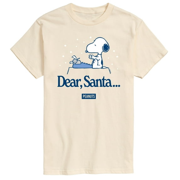 Peanuts - Snoopy Dear Santa - Men's Short Sleeve Graphic T-Shirt